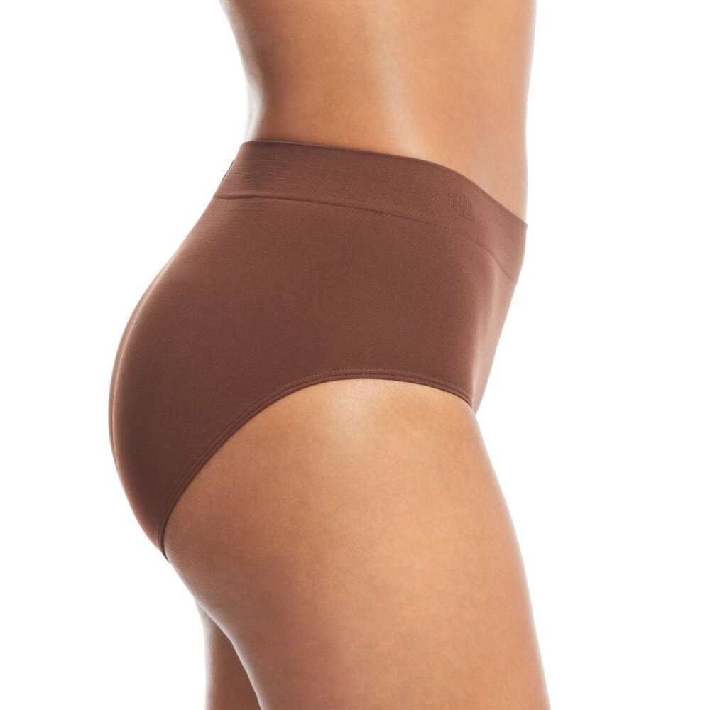 Lauren Ralph Lauren High-Rise Brief Underwear 4L0012 Brown Size XL - Picture 5 of 5